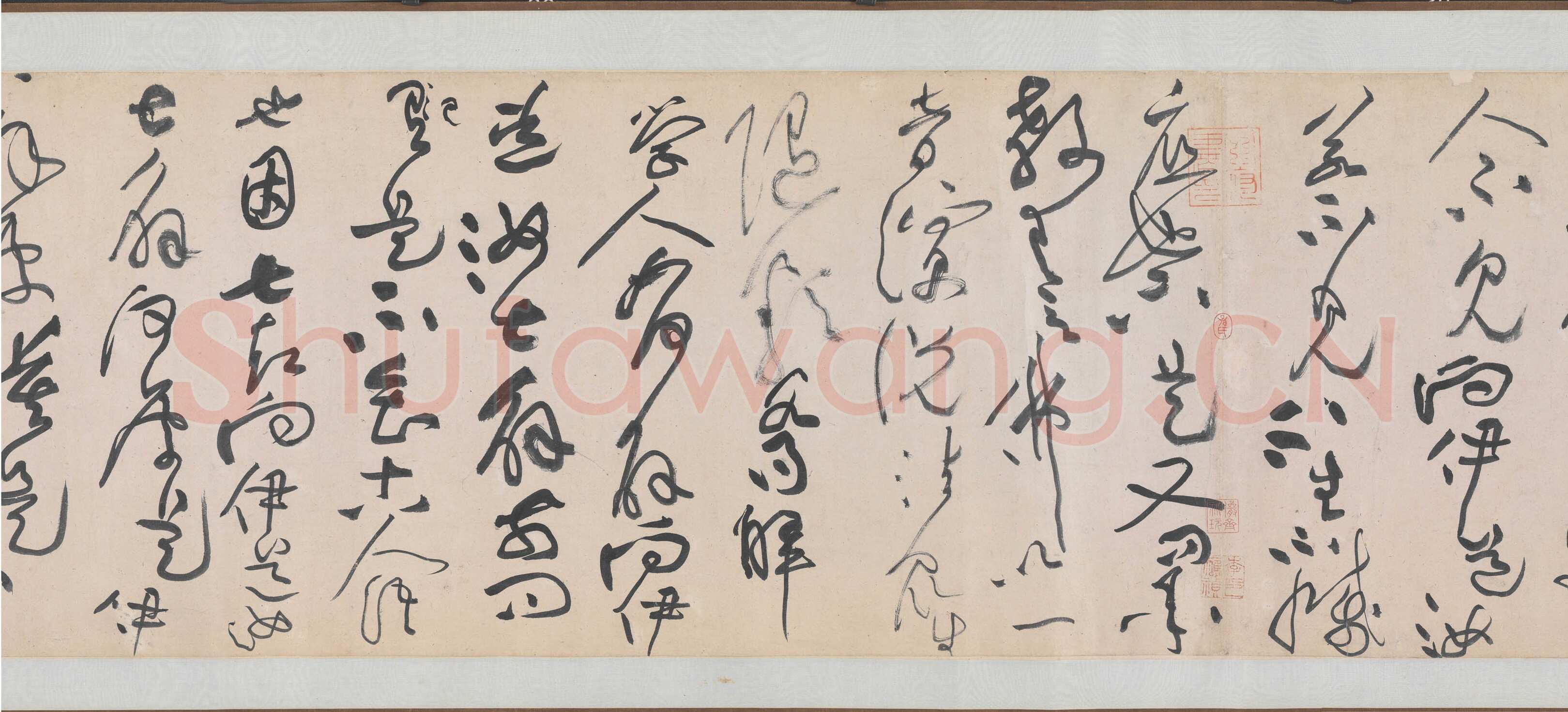 黄庭坚《诸上座草书卷》纸本，草书 33×729.5 约元符三年(1100年)北京故宫博物院藏