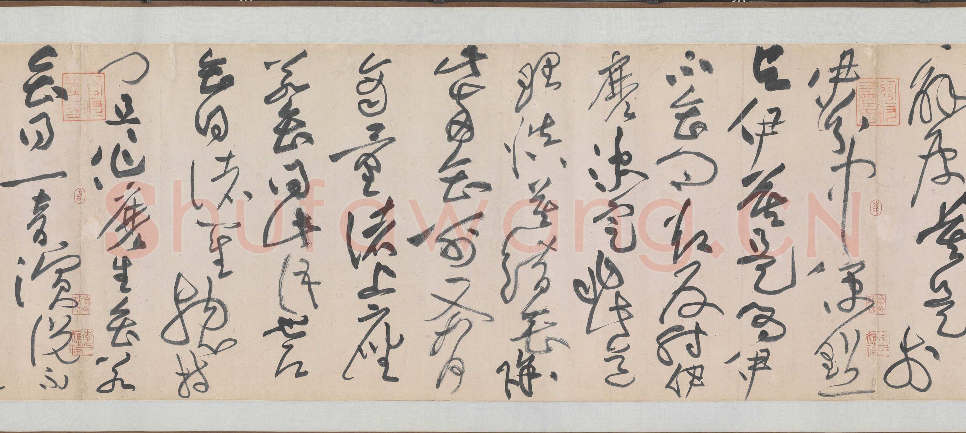 黄庭坚《诸上座草书卷》纸本，草书 33×729.5 约元符三年(1100年)北京故宫博物院藏