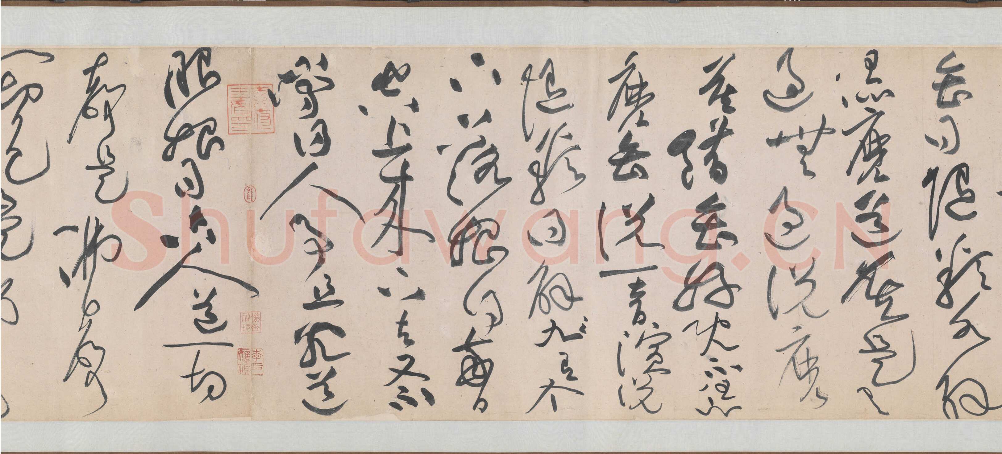 黄庭坚《诸上座草书卷》纸本，草书 33×729.5 约元符三年(1100年)北京故宫博物院藏