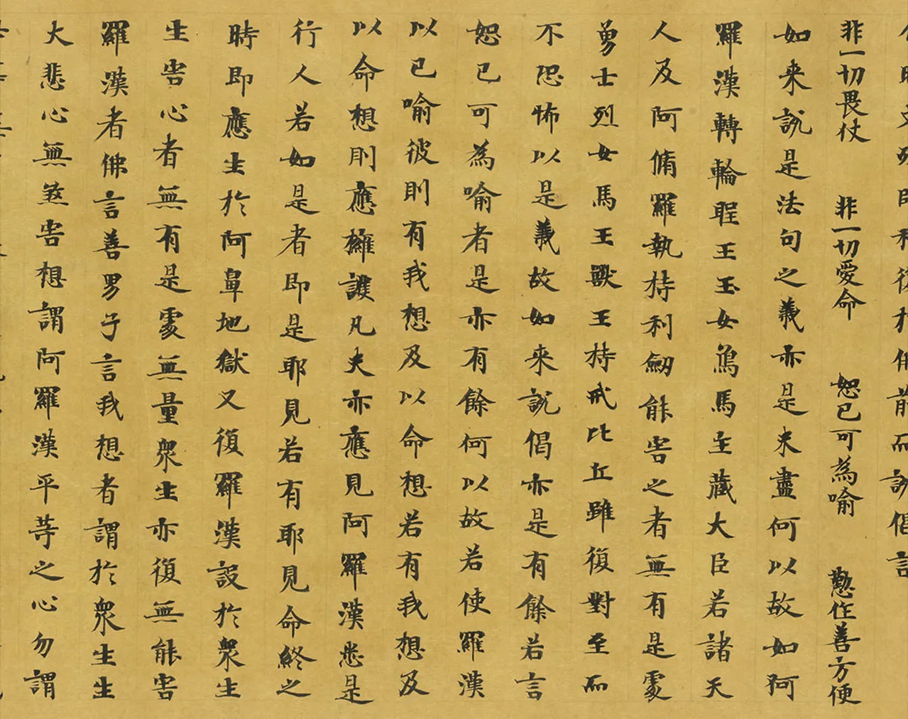 敦煌书法敦煌书法大般涅槃经,摘自东晋至北宋大般涅槃经2
