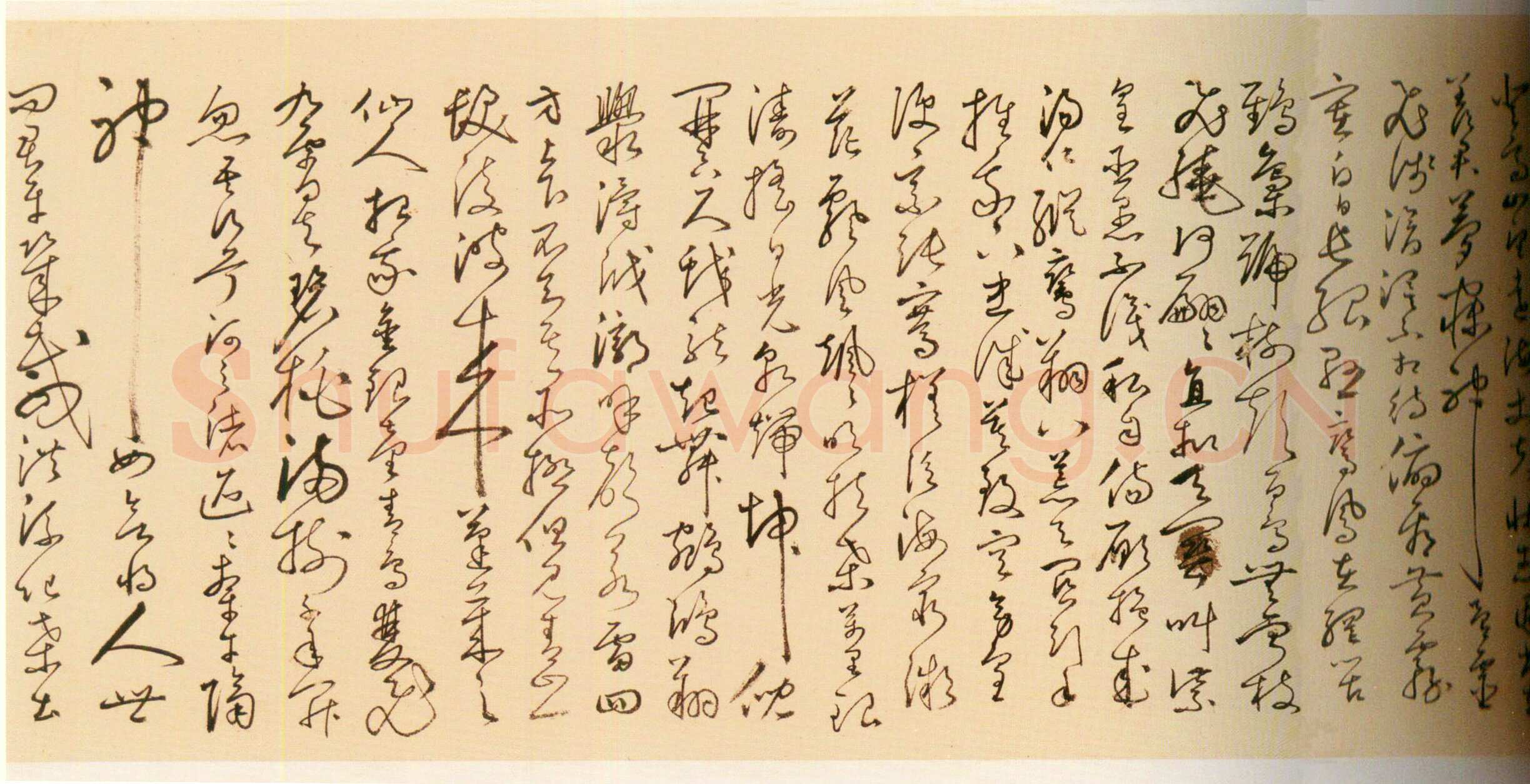 丰坊《行书诗词卷》纸本行书 31.3cm×1050.5cm 1536年 上海博物馆藏