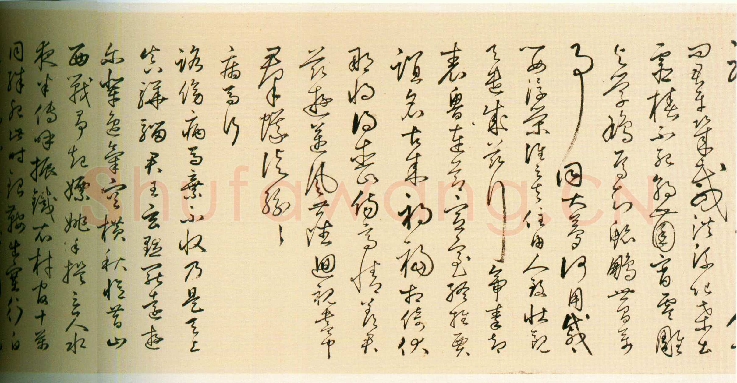 丰坊《行书诗词卷》纸本行书 31.3cm×1050.5cm 1536年 上海博物馆藏