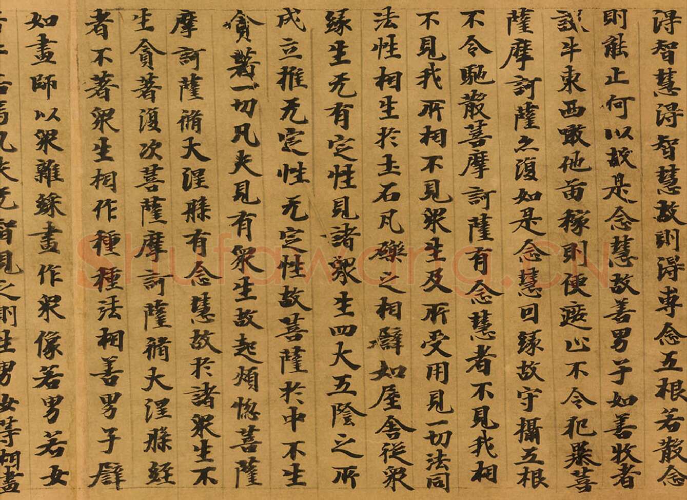 敦煌书法敦煌书法大般涅槃经,摘自东晋至北宋大般涅槃经5