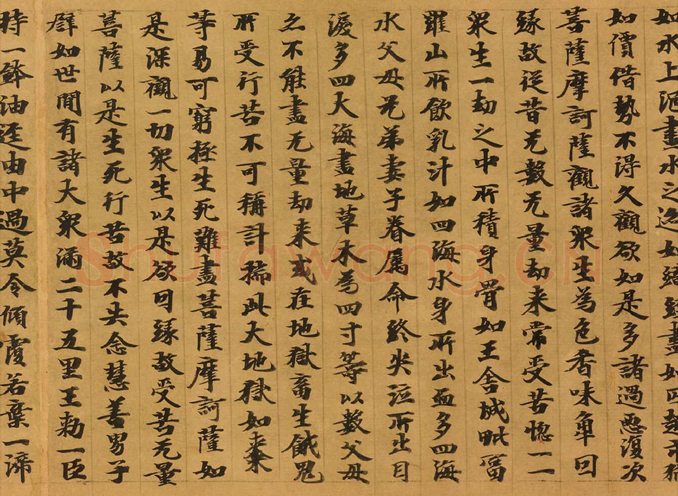 敦煌书法敦煌书法大般涅槃经,摘自东晋至北宋大般涅槃经5