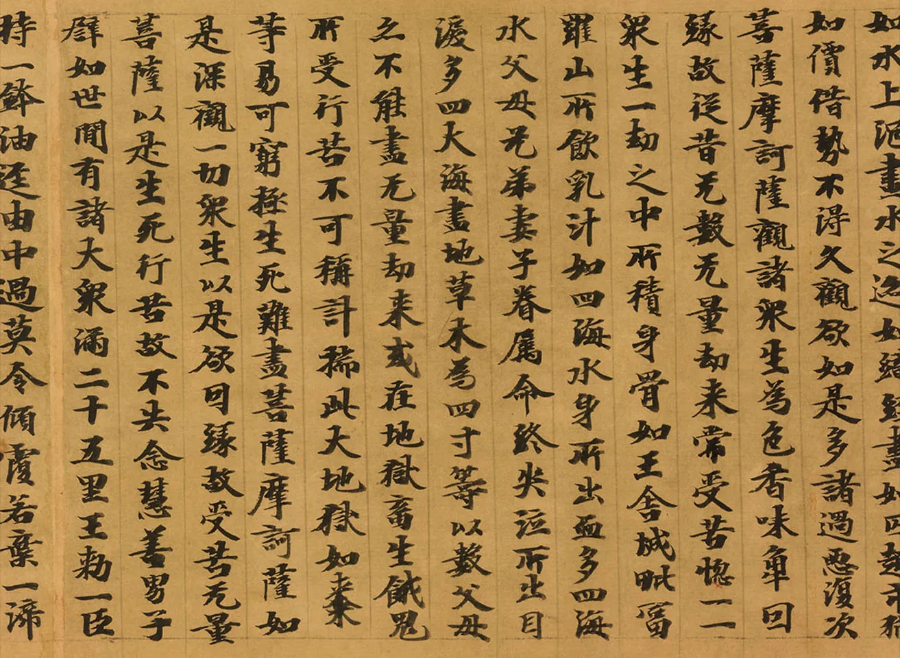 敦煌书法敦煌书法大般涅槃经,摘自东晋至北宋大般涅槃经5