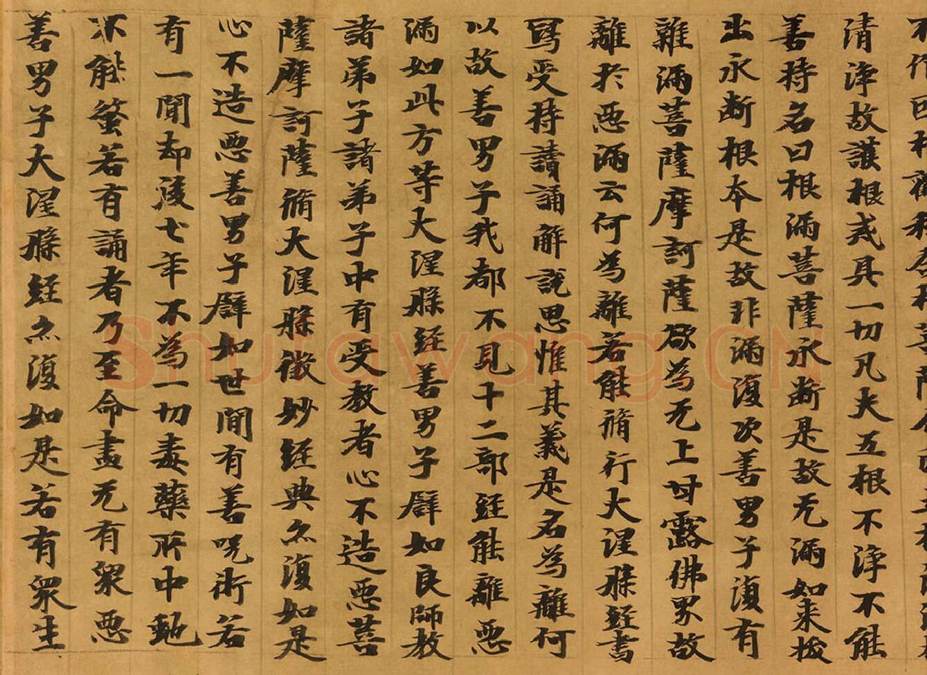敦煌书法敦煌书法大般涅槃经,摘自东晋至北宋大般涅槃经5