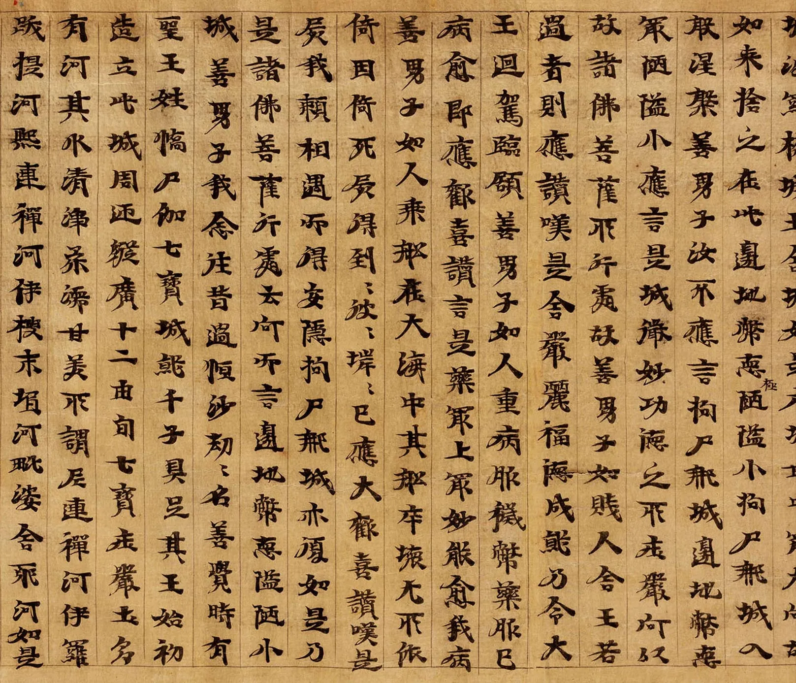 敦煌书法敦煌书法大般涅槃经,摘自东晋至北宋大般涅槃经7