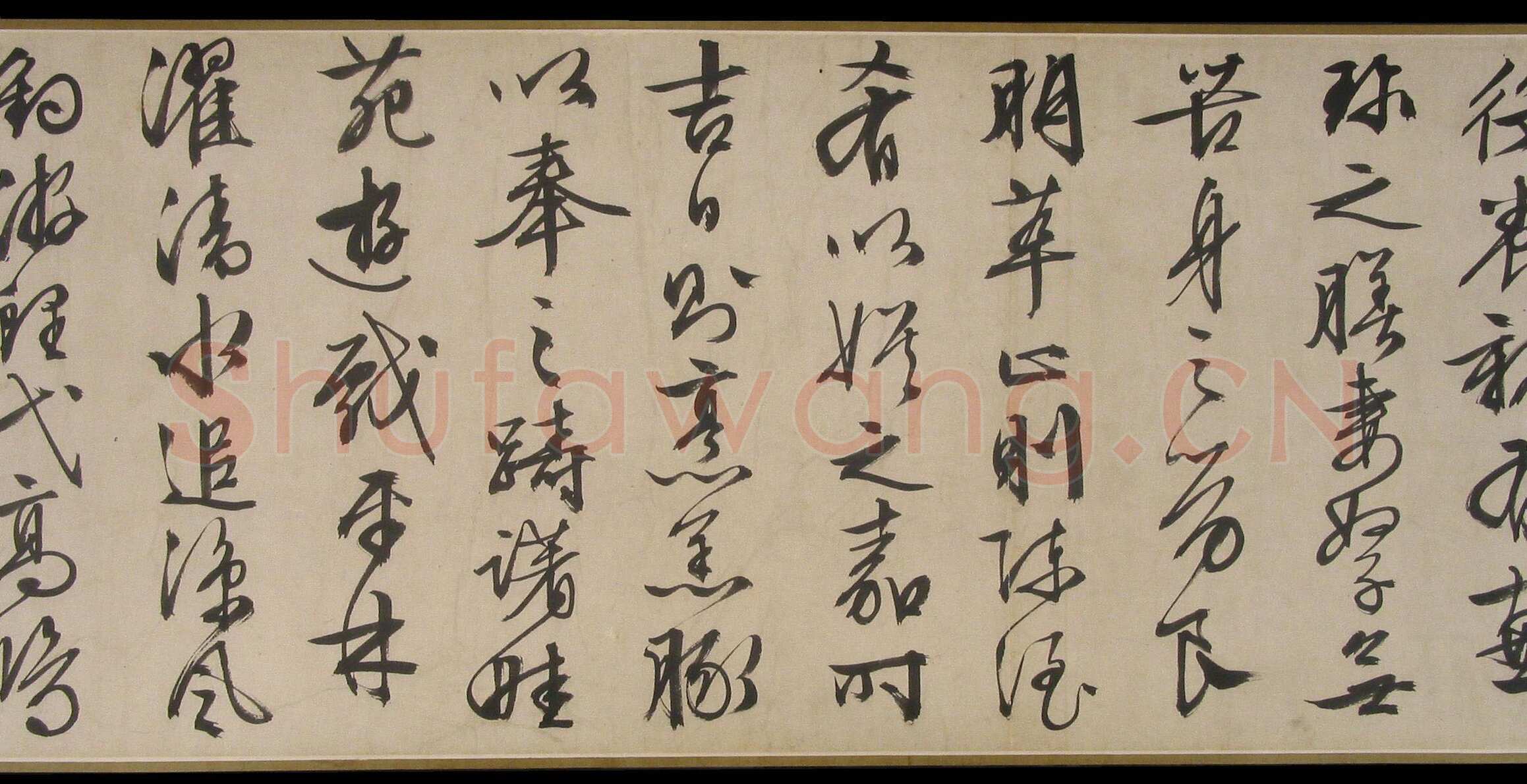 文徵明《行书乐志论卷》纸本行书 32.7×417cm 1556年 辽宁省博物馆藏