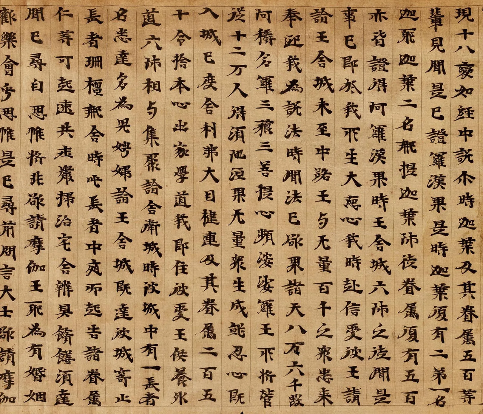 敦煌书法敦煌书法大般涅槃经,摘自东晋至北宋大般涅槃经7