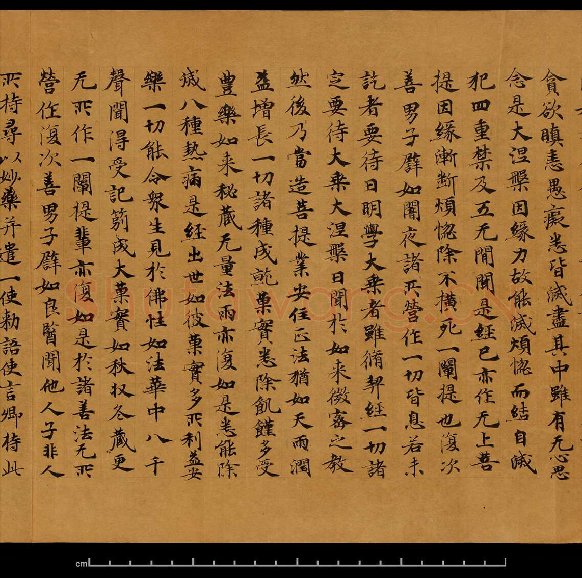 敦煌书法敦煌书法大般涅槃经,摘自东晋至北宋大般涅槃经8