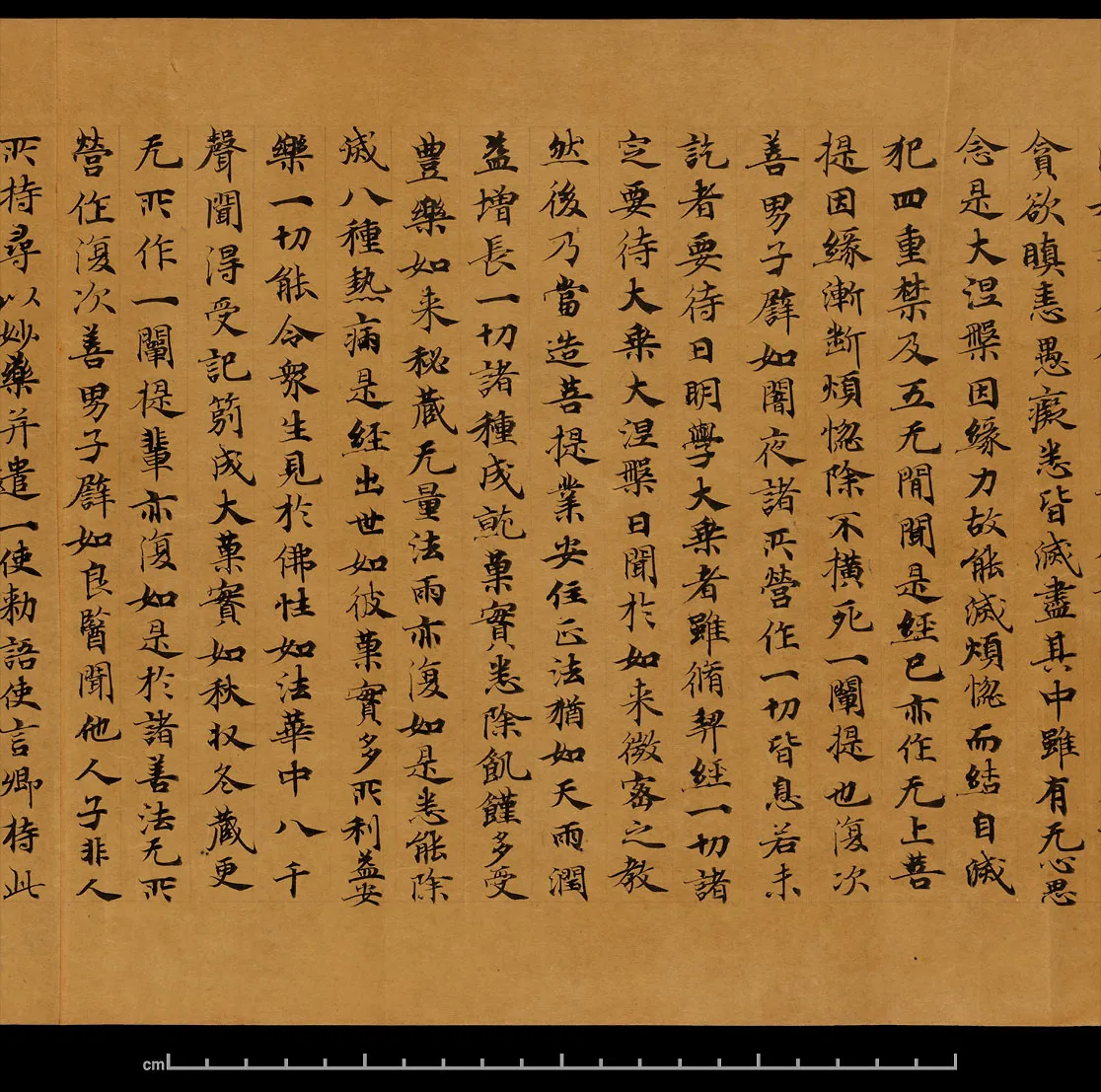 敦煌书法敦煌书法大般涅槃经,摘自东晋至北宋大般涅槃经8