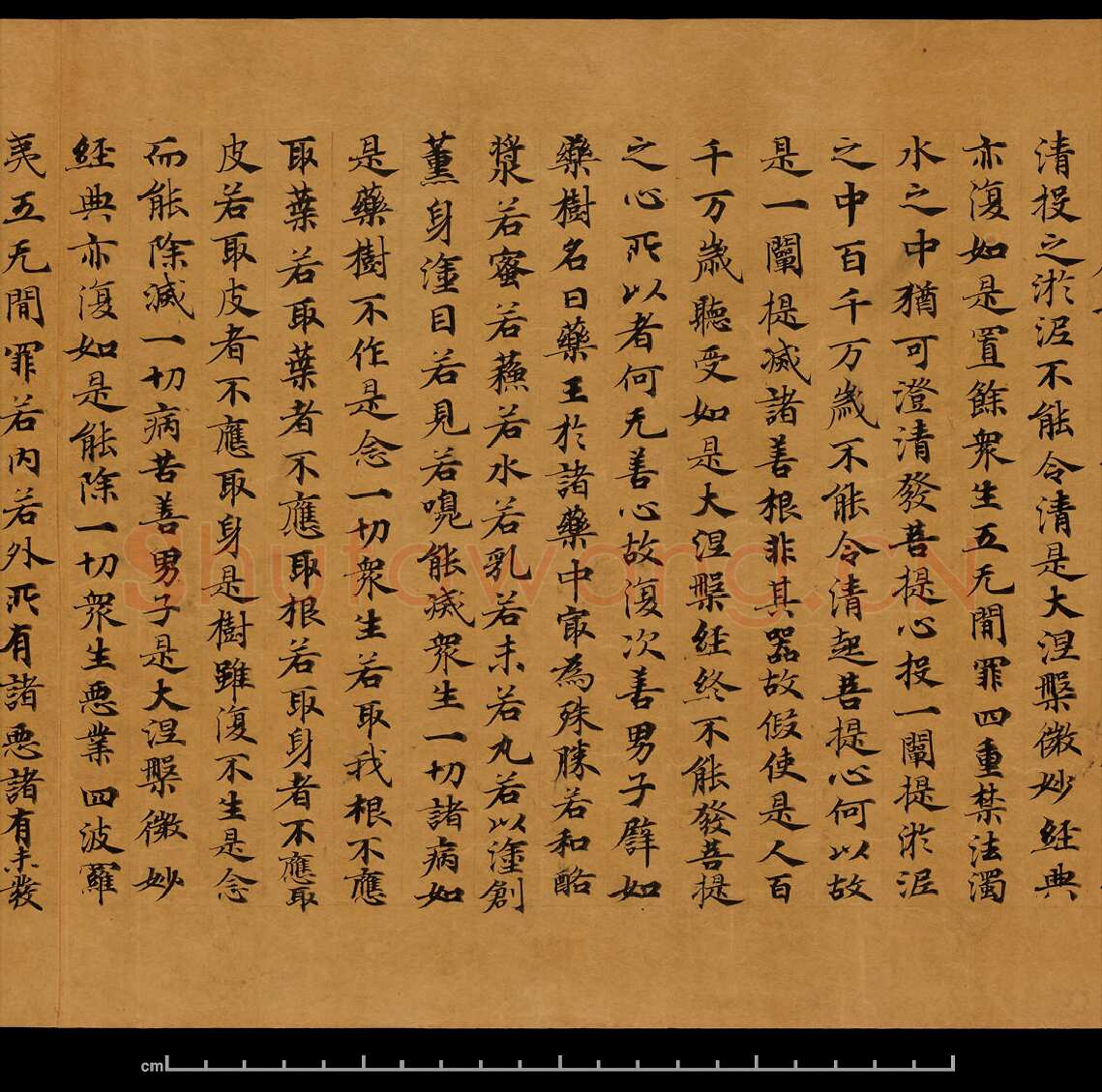 敦煌书法敦煌书法大般涅槃经,摘自东晋至北宋大般涅槃经8