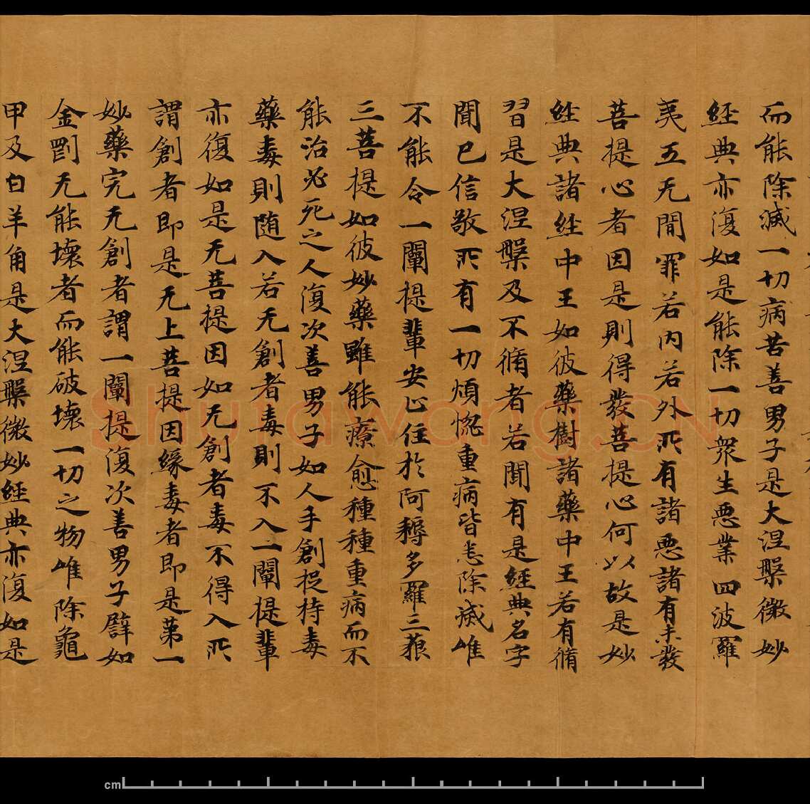 敦煌书法敦煌书法大般涅槃经,摘自东晋至北宋大般涅槃经8