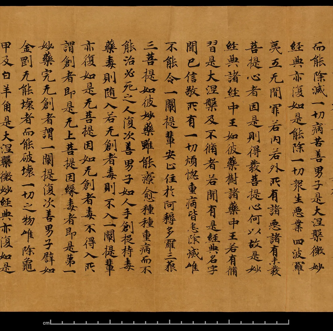 敦煌书法敦煌书法大般涅槃经,摘自东晋至北宋大般涅槃经8
