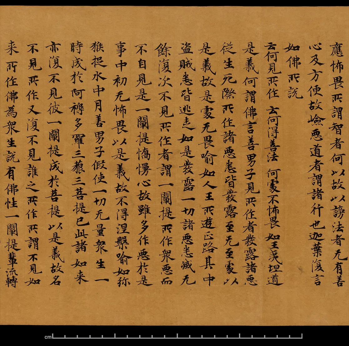 敦煌书法敦煌书法大般涅槃经,摘自东晋至北宋大般涅槃经8