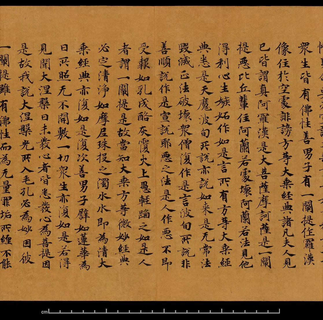敦煌书法敦煌书法大般涅槃经,摘自东晋至北宋大般涅槃经8