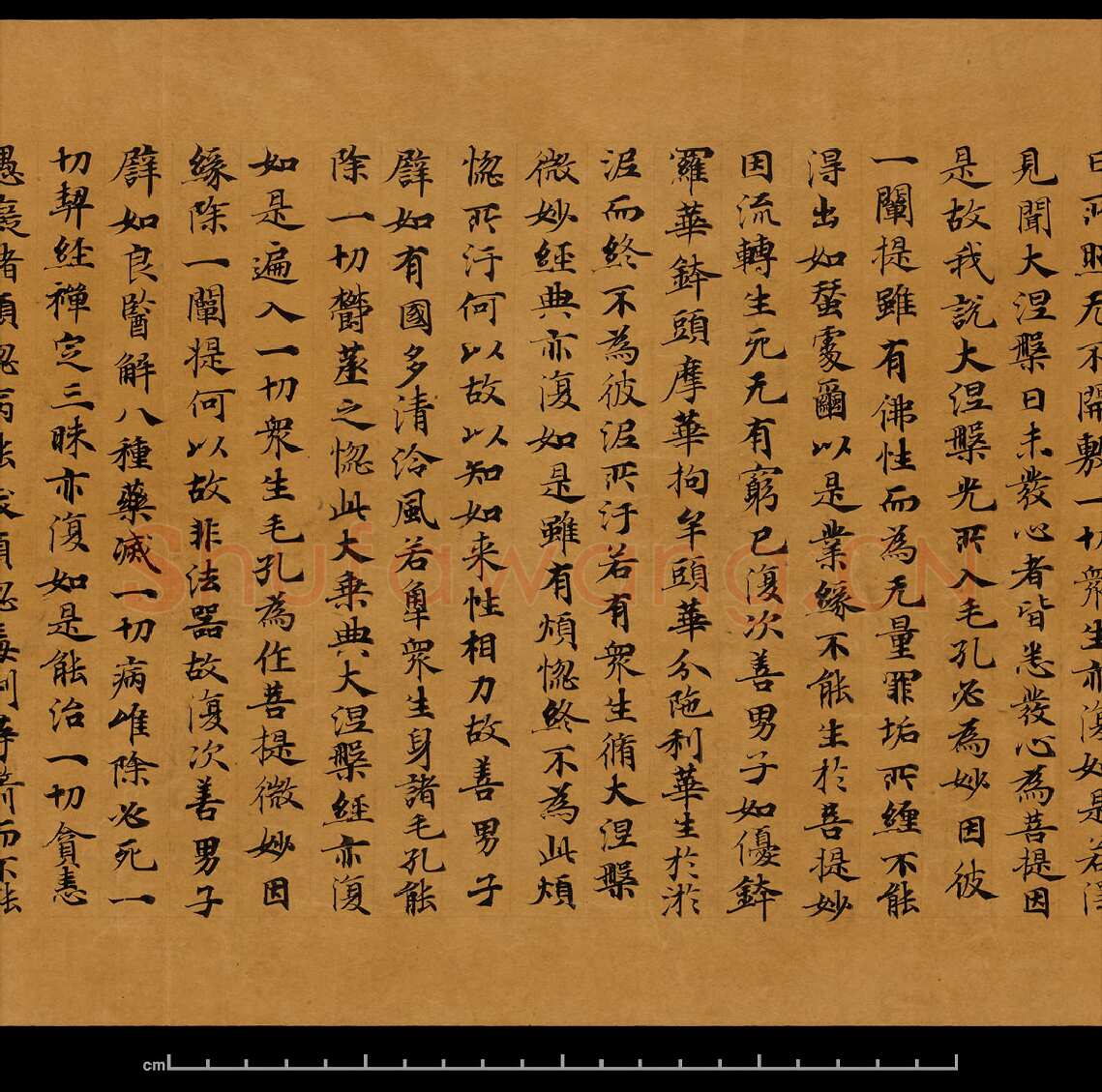 敦煌书法敦煌书法大般涅槃经,摘自东晋至北宋大般涅槃经8