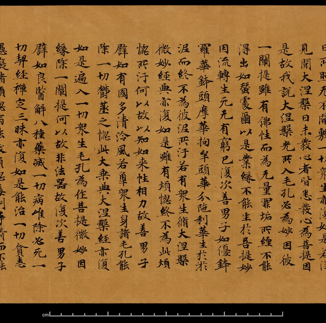 敦煌书法敦煌书法大般涅槃经,摘自东晋至北宋大般涅槃经8