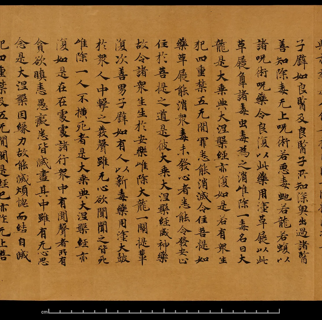 敦煌书法敦煌书法大般涅槃经,摘自东晋至北宋大般涅槃经8