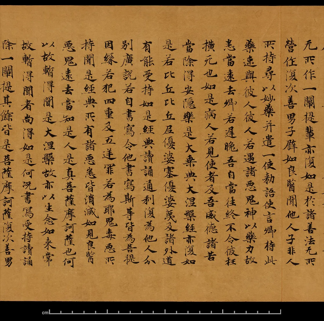 敦煌书法敦煌书法大般涅槃经,摘自东晋至北宋大般涅槃经8