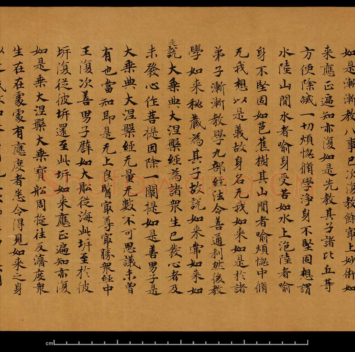 敦煌书法敦煌书法大般涅槃经,摘自东晋至北宋大般涅槃经8