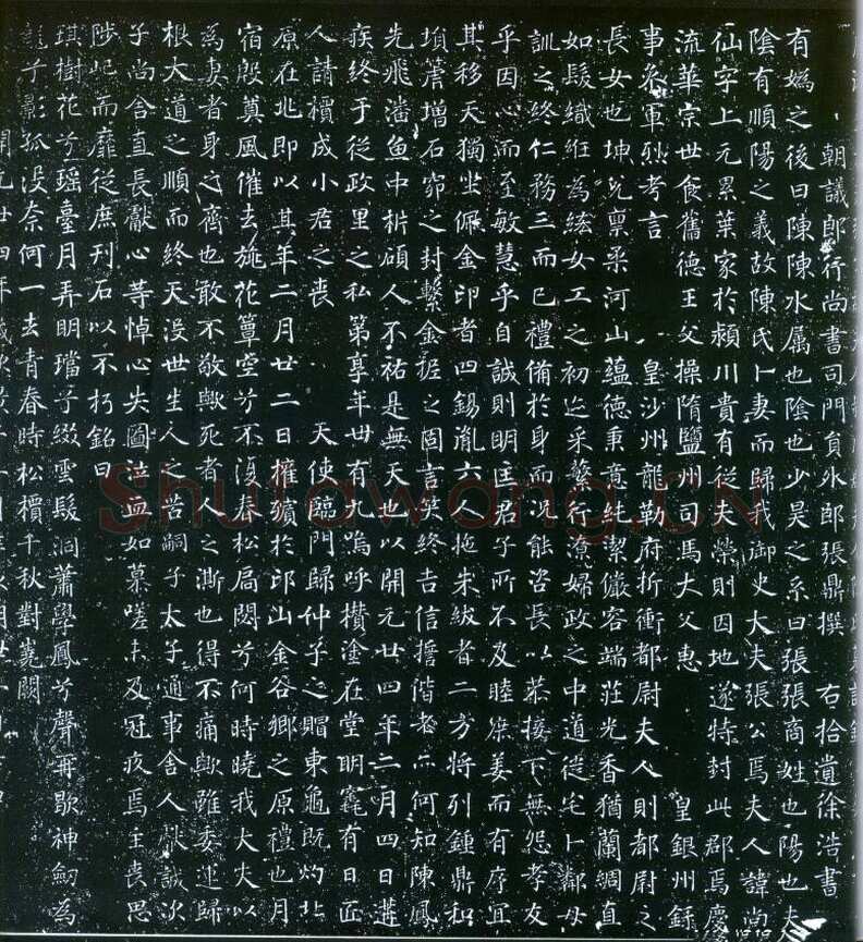 徐浩《楷书陈尚仙墓志》