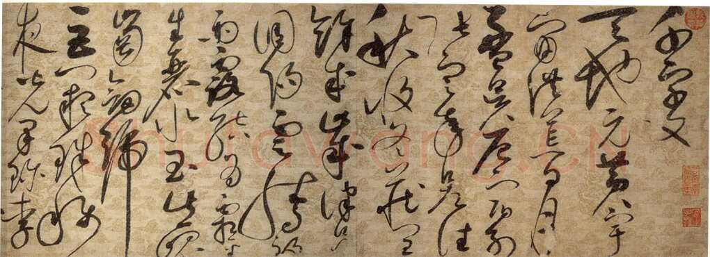 赵佶《草书千字文》描金云龙笺 31.5×1172cm 宣和四年(1122年)辽宁省博物馆藏