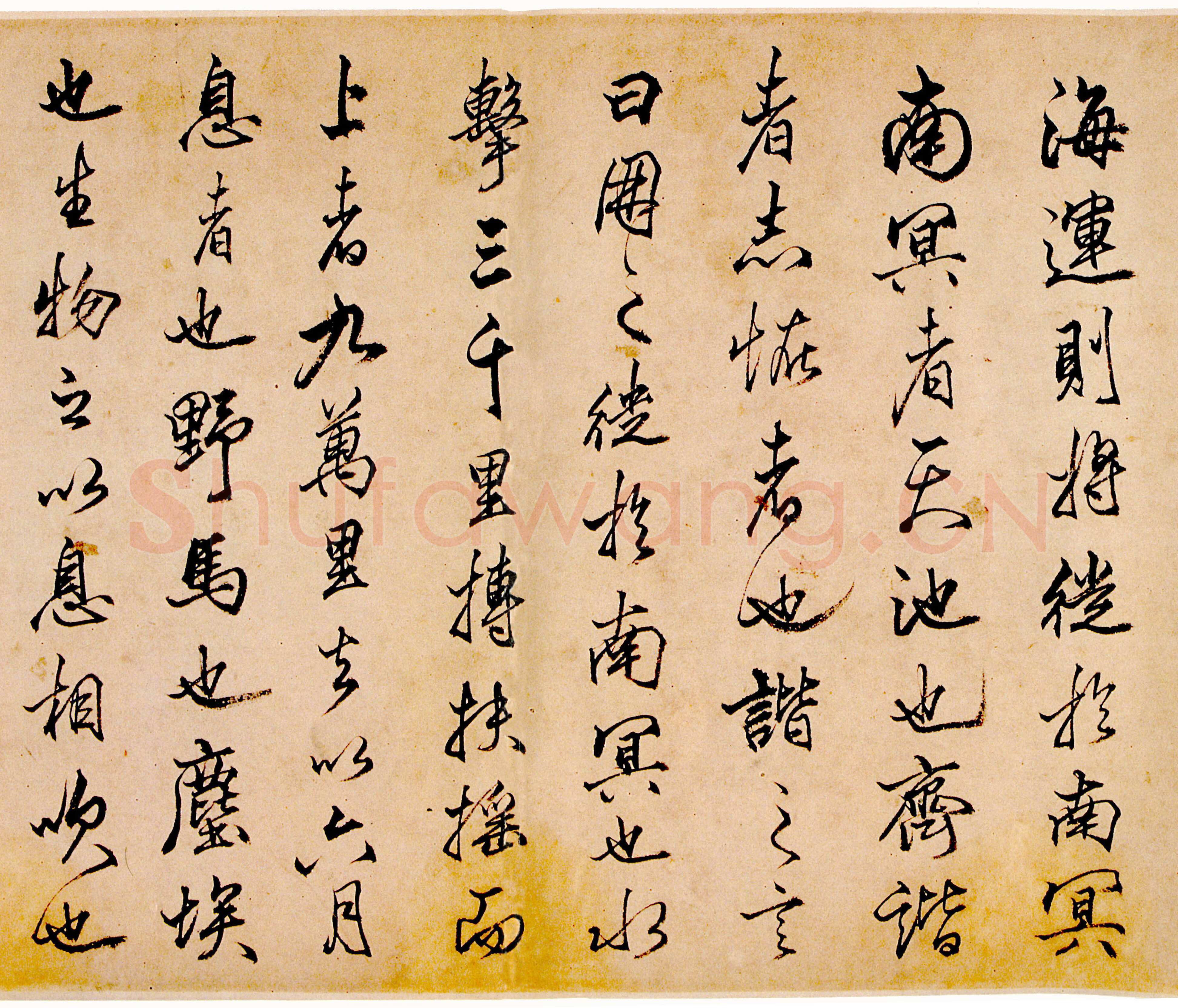 丰坊《逍遥游》卷 27×477cm 广东省博物馆藏