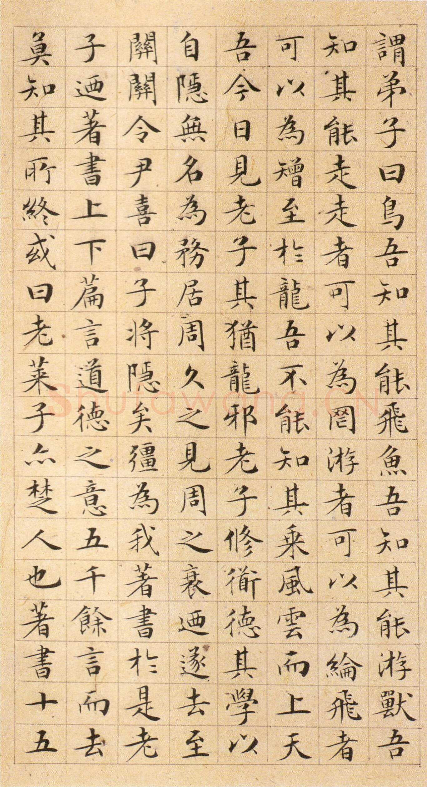 文徵明《楷书太上老君说常清净经》等 合册，纸本，20.9×11cm 12页 天津博物馆藏