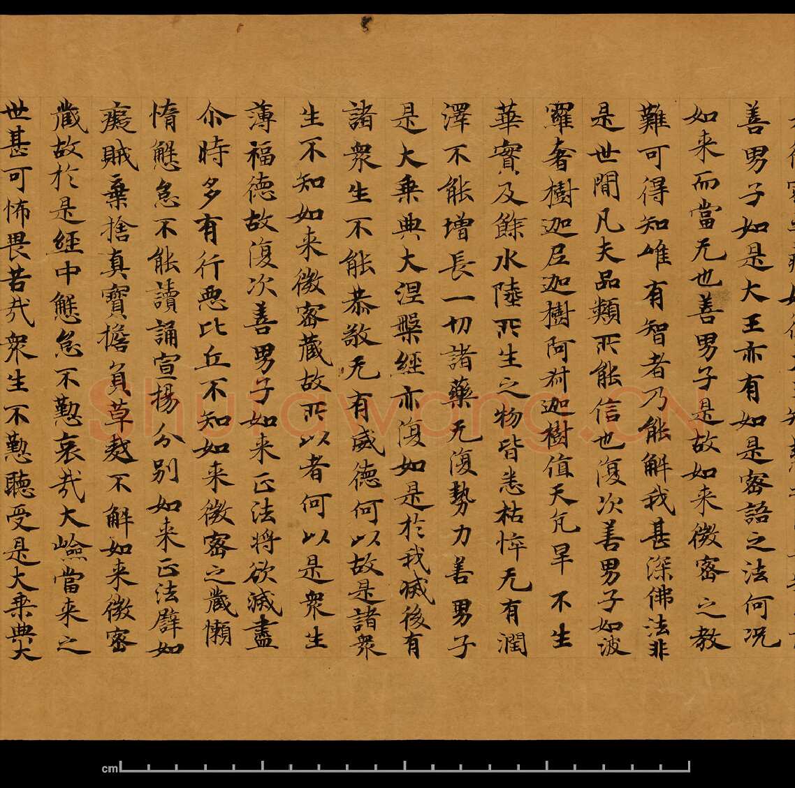 敦煌书法敦煌书法大般涅槃经,摘自东晋至北宋大般涅槃经8