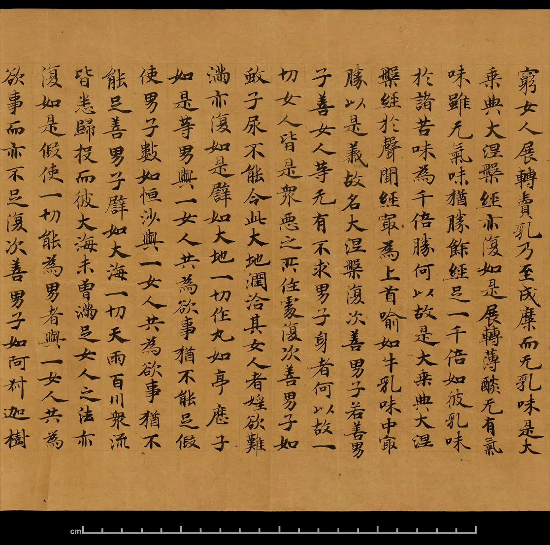 敦煌书法敦煌书法大般涅槃经,摘自东晋至北宋大般涅槃经8