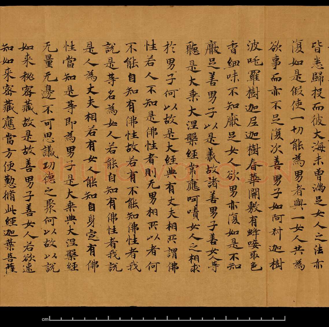 敦煌书法敦煌书法大般涅槃经,摘自东晋至北宋大般涅槃经8