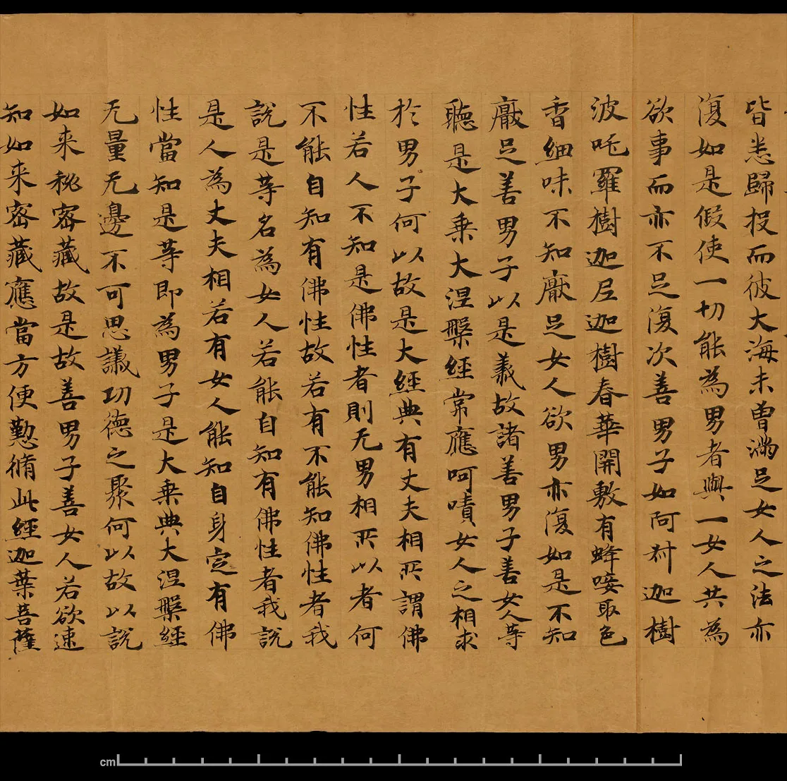 敦煌书法敦煌书法大般涅槃经,摘自东晋至北宋大般涅槃经8