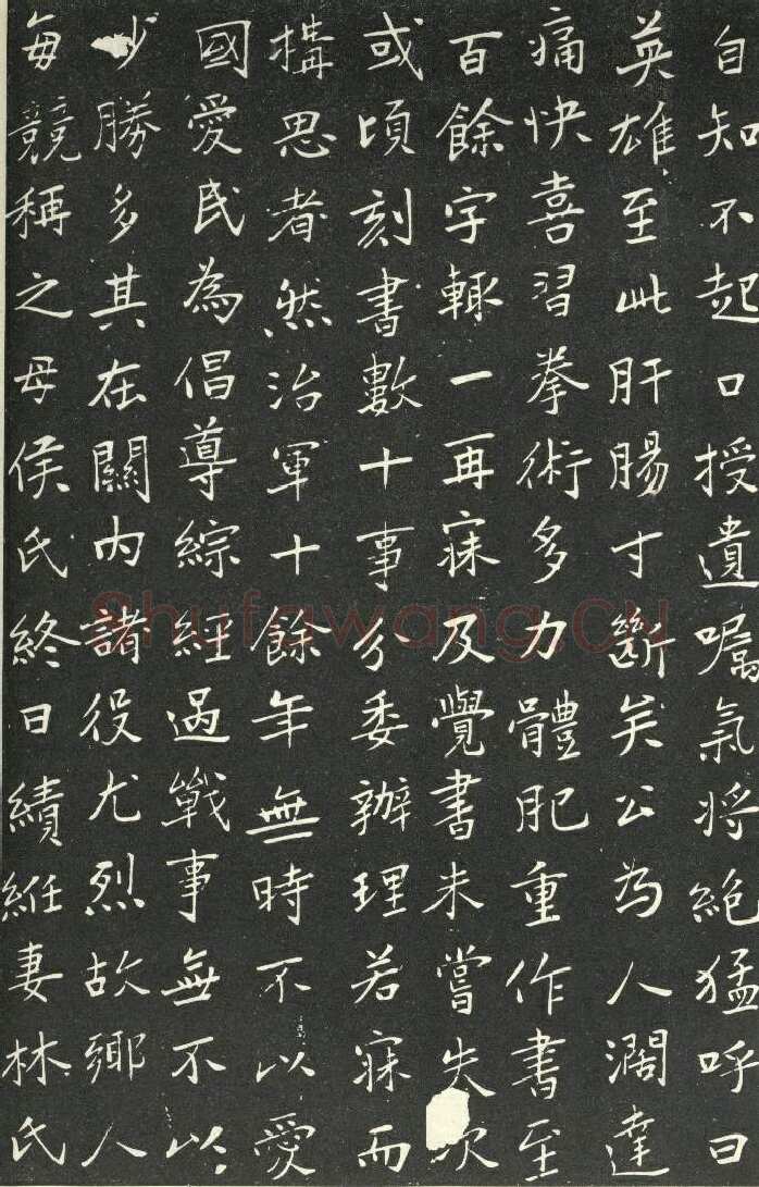 于右任《楷书胡励生墓志铭》墨拓 1925年作 陕西省政协供稿