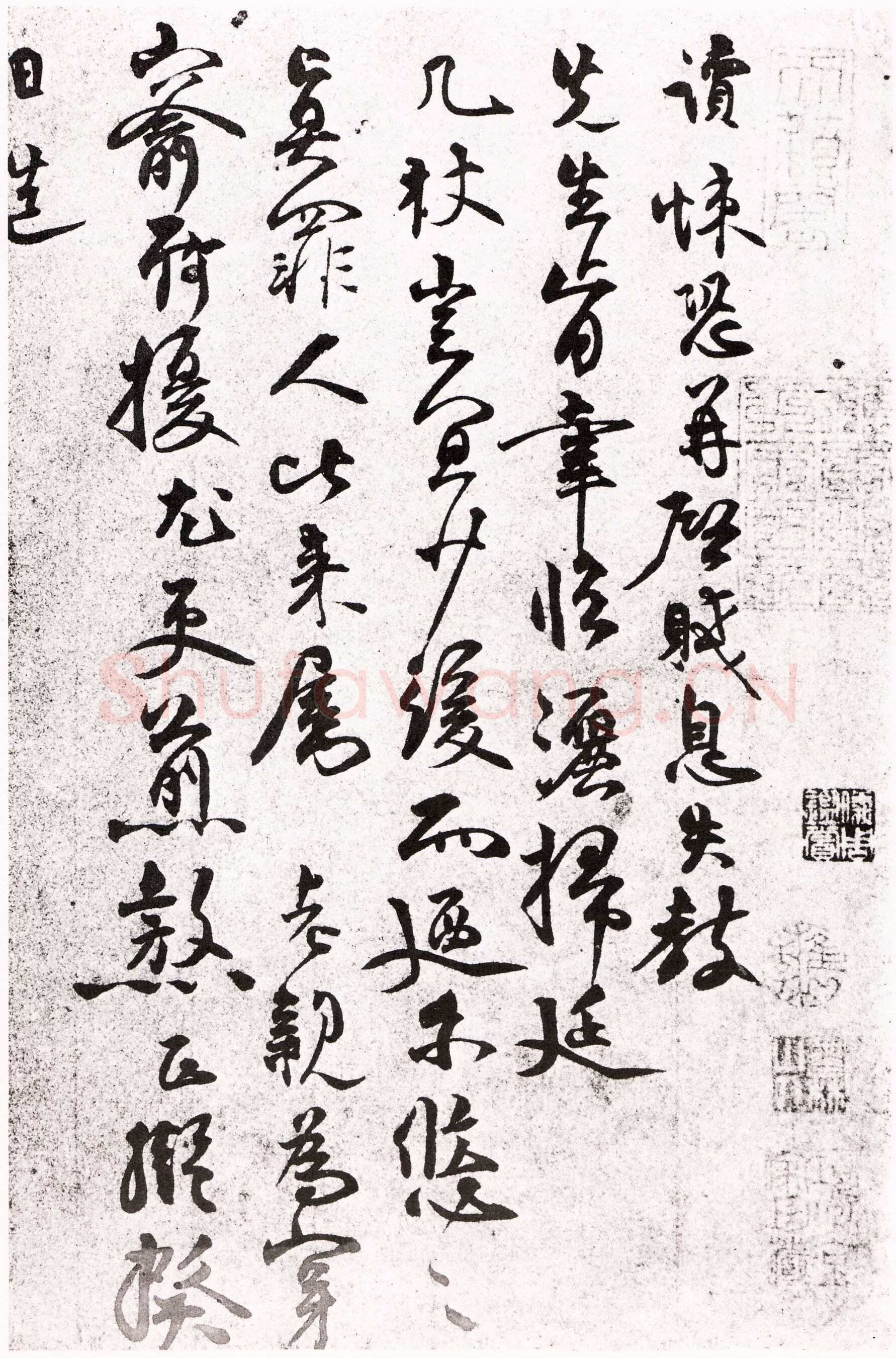 张读《悚恐帖》贱息失教帖