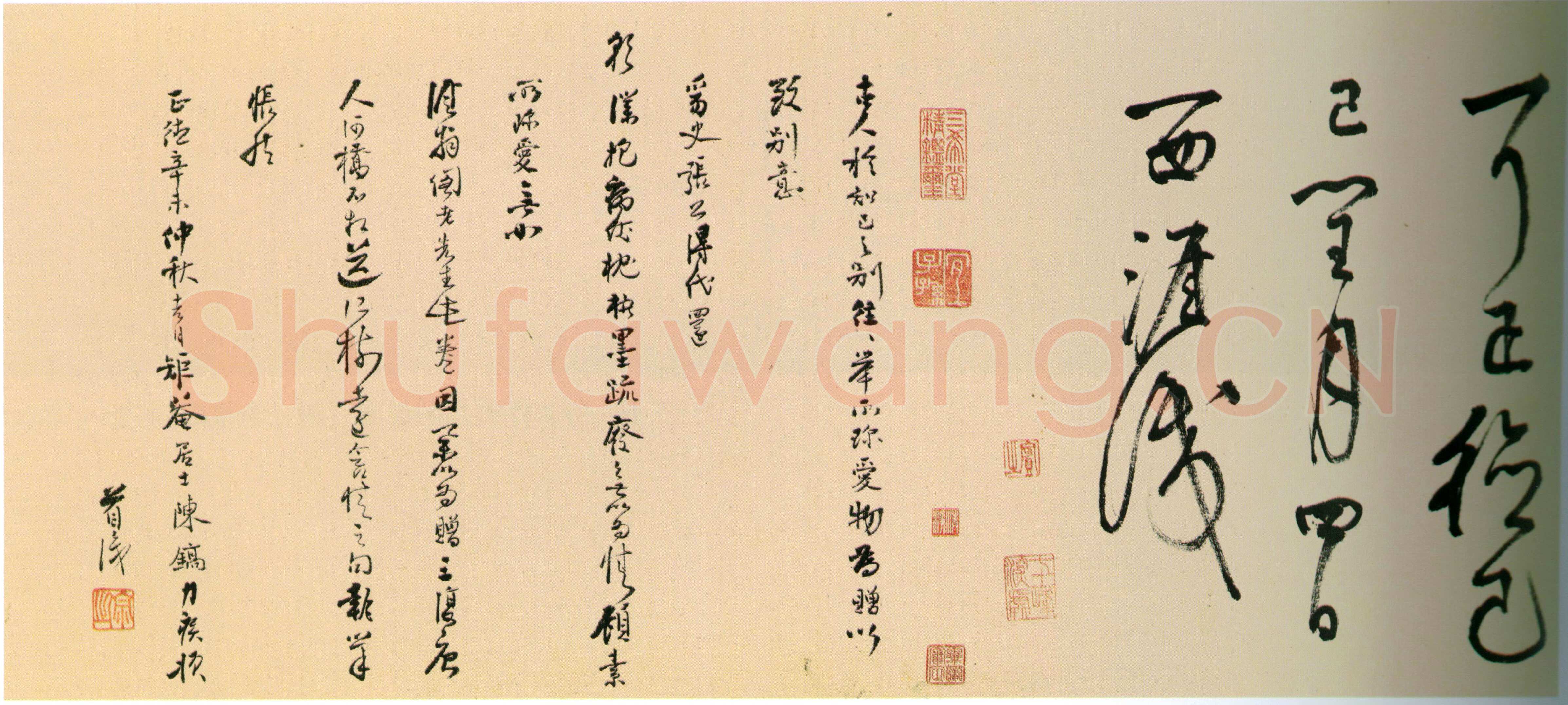 李东阳《行草书春园杂诗卷》纸本行草 35×543.7cm 北京故宫博物院藏