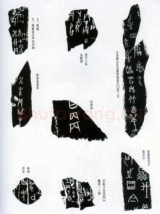甲骨文拓片精选13甲骨文写法,摘自甲骨文拓片及其释文