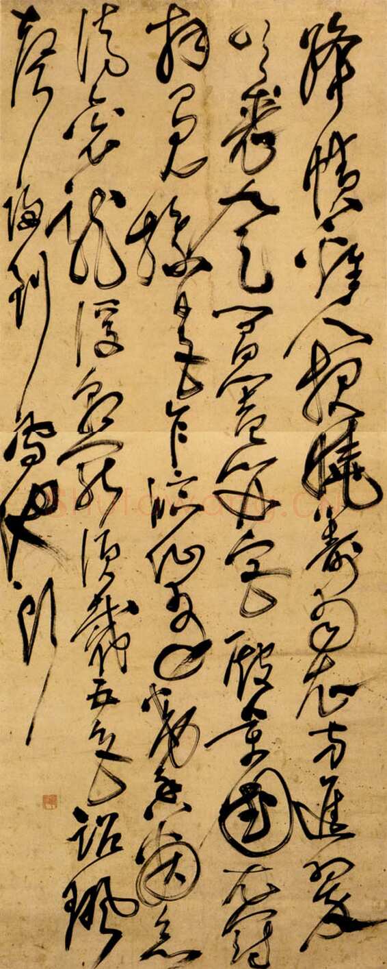 张弼《草书王维诗》纸本 155.4×361.5cm