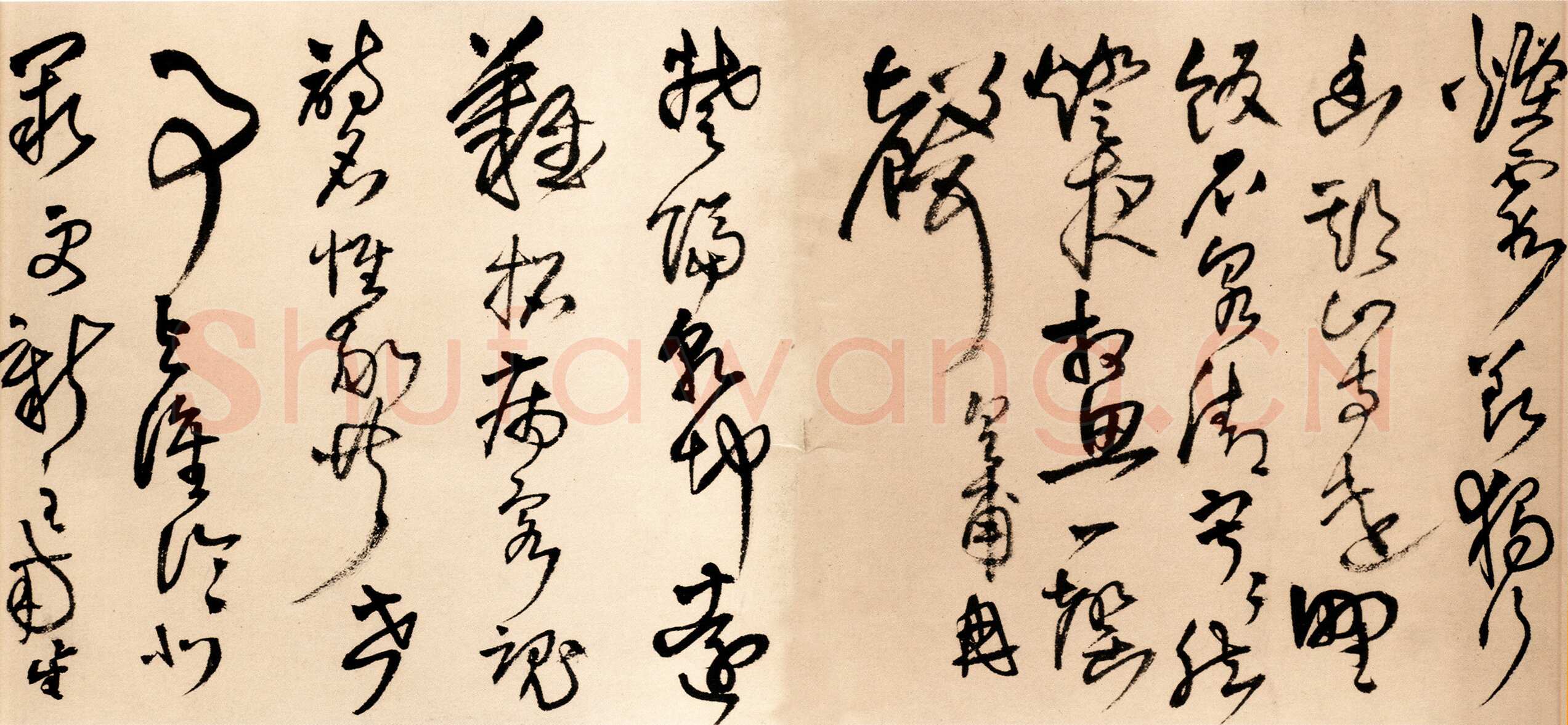 王铎《草书为葆光张老亲翁书》诗卷 清顺治七年(庚寅1650年)纵30厘米 横364.5厘米 北京故宫博物院藏