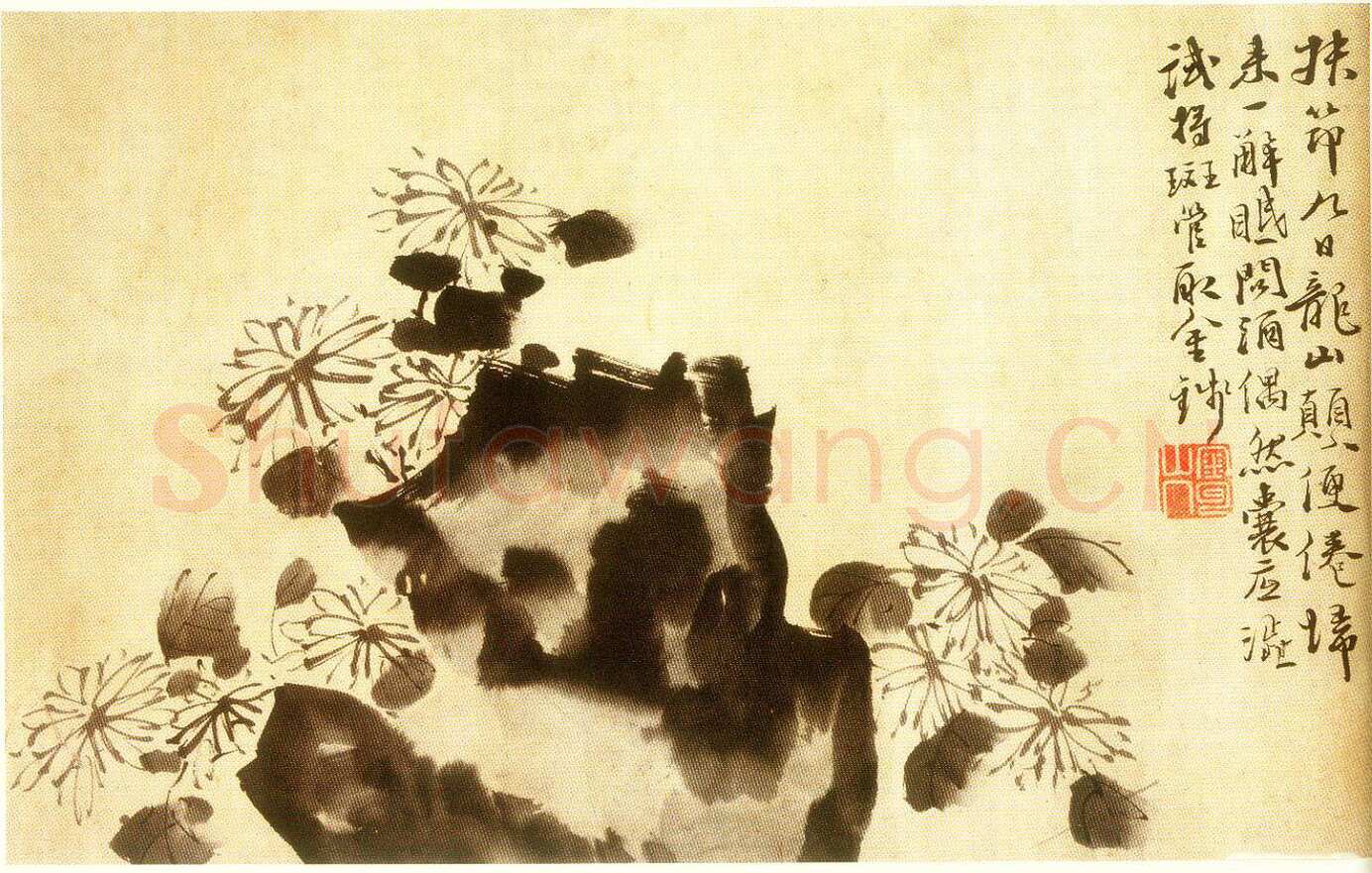 徐渭《水仙、菊石、兰花、墨竹、牡丹》