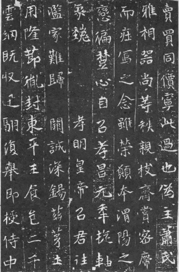 元略墓志前秦北朝碑刻碑拓,摘自前秦北朝元略墓志(全本)