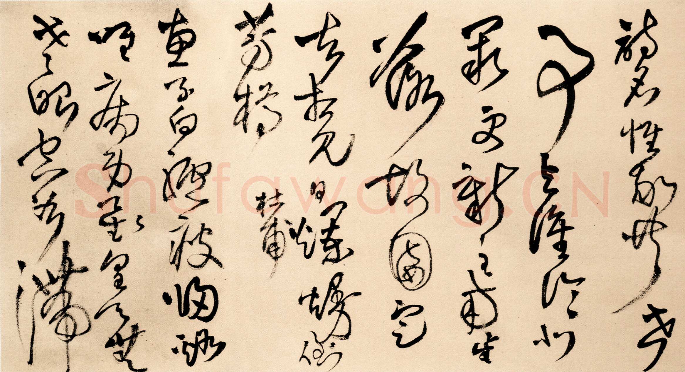 王铎《草书为葆光张老亲翁书》诗卷 清顺治七年(庚寅1650年)纵30厘米 横364.5厘米 北京故宫博物院藏