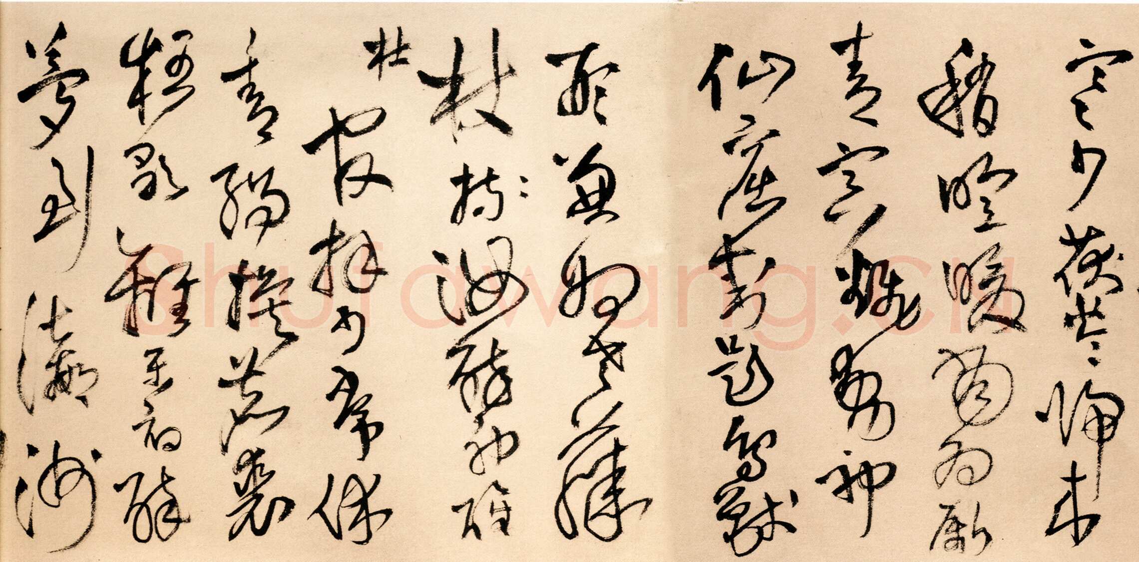 王铎《草书为葆光张老亲翁书》诗卷 清顺治七年(庚寅1650年)纵30厘米 横364.5厘米 北京故宫博物院藏