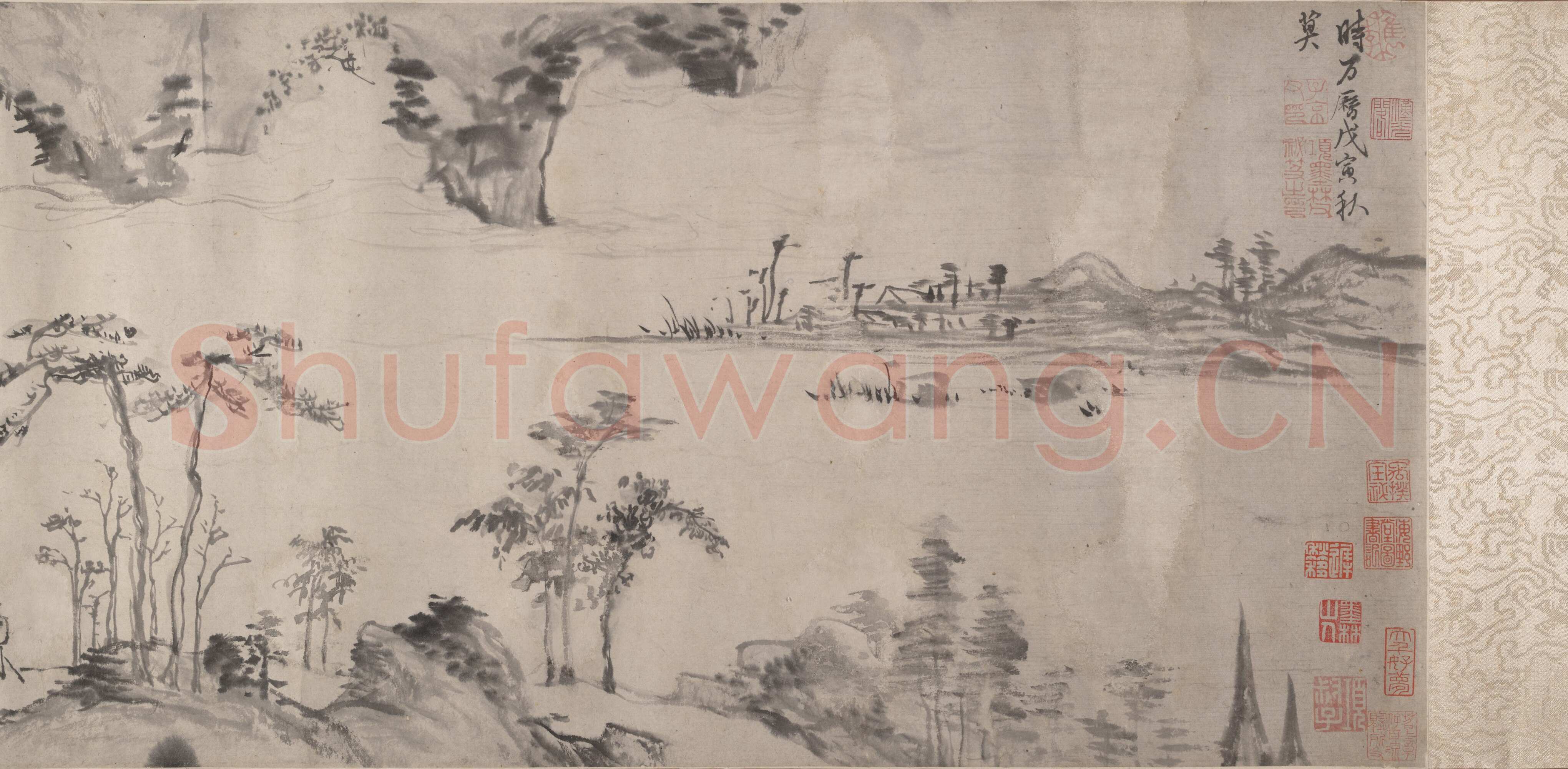 项元汴《秋江图卷》(传)纽约大都会艺术馆藏