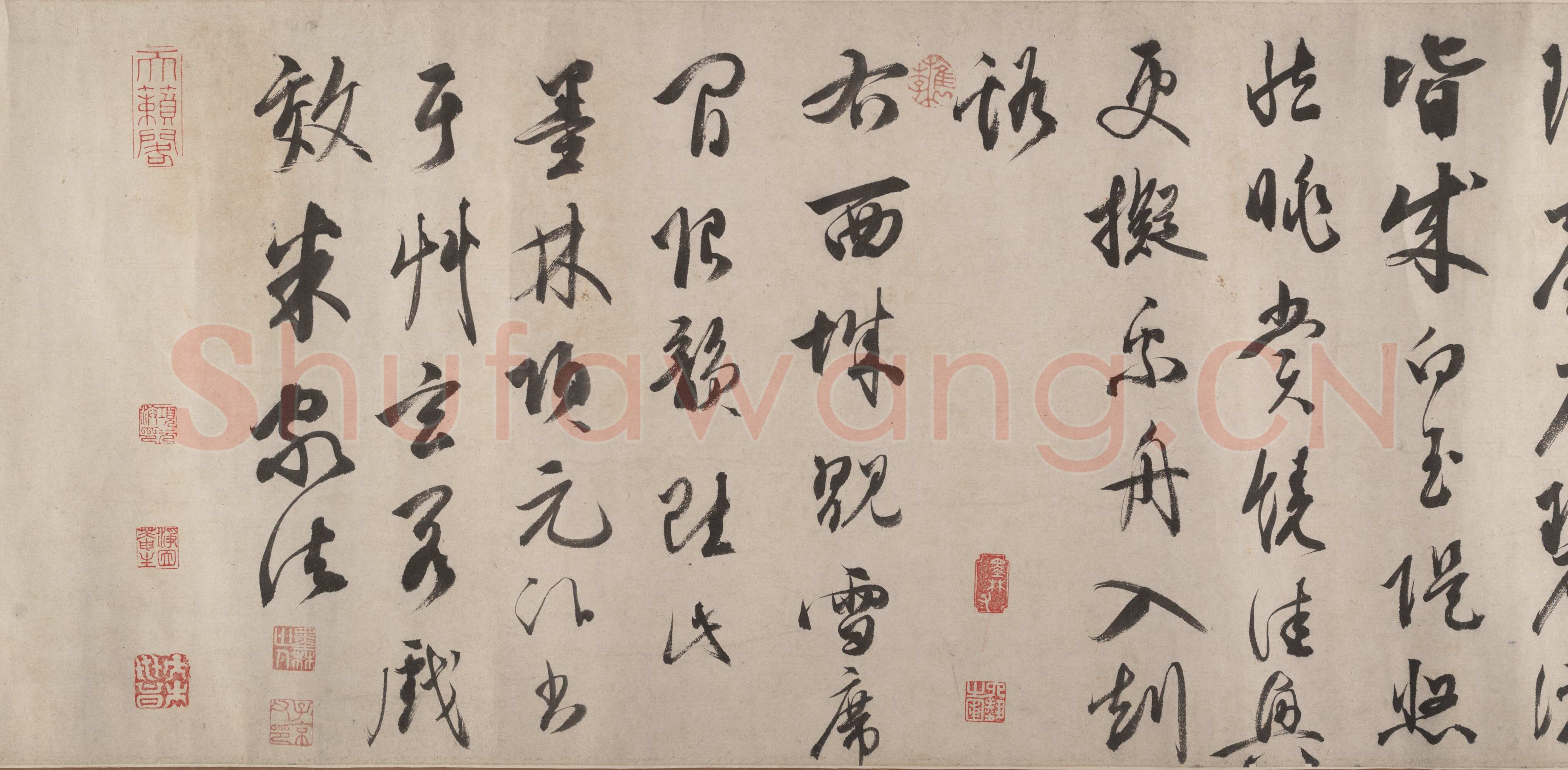 项元汴《秋江图卷》(传)纽约大都会艺术馆藏