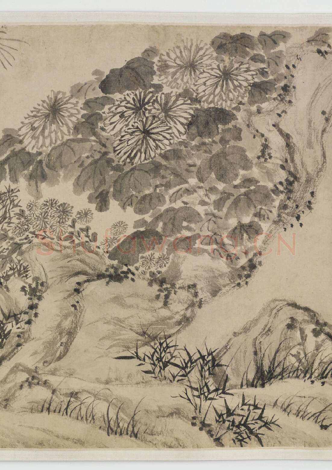 文徵明《归去来辞书画合卷》纸本行书 31.6×252.75cm(画心31.6×75.8cm)1539年 美国弗利尔美术馆藏