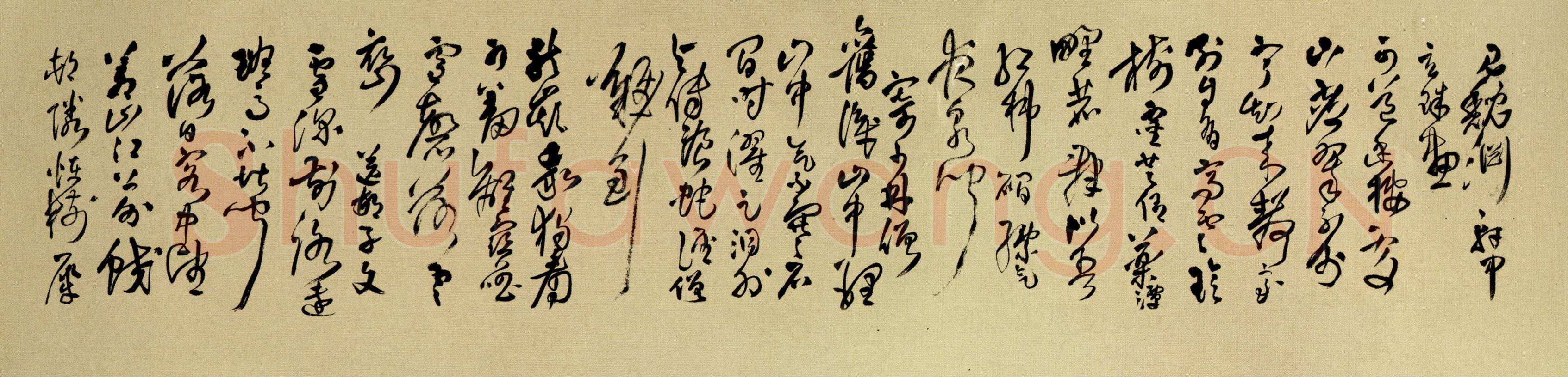 王铎《行草书自作五律五首诗卷》清顺治三年(丙戌1646年)北京故宫博物院藏