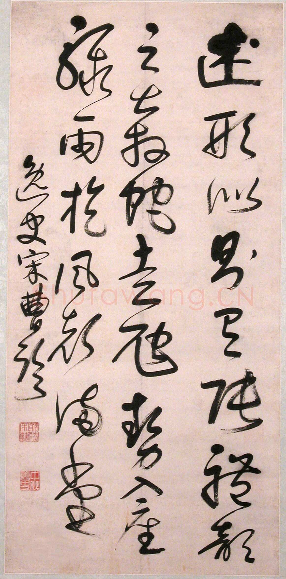 宋曹《临怀素自叙帖》纸本草书 128×60.7cm 扬州博物馆藏