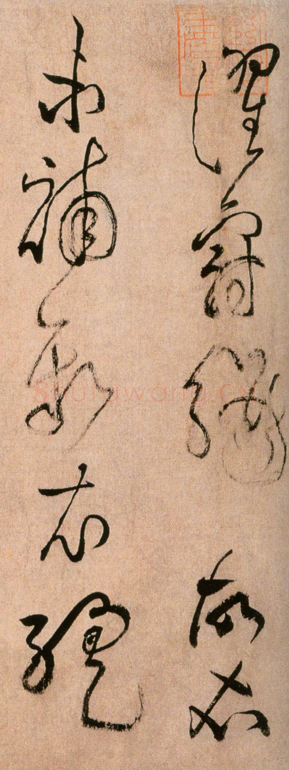 黄庭坚《浣花溪图引卷》纸本草书，35.5×391.4cm 北京故宫博物院藏