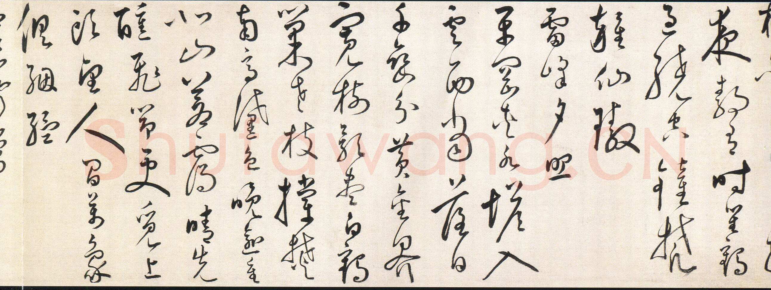 汤焕《草书西湖十景诗卷》纸本草书 22.5×474cm 浙江省博物馆藏